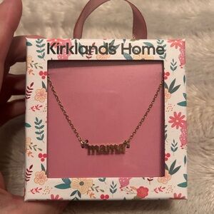 Kirklands Gold Mama Necklace